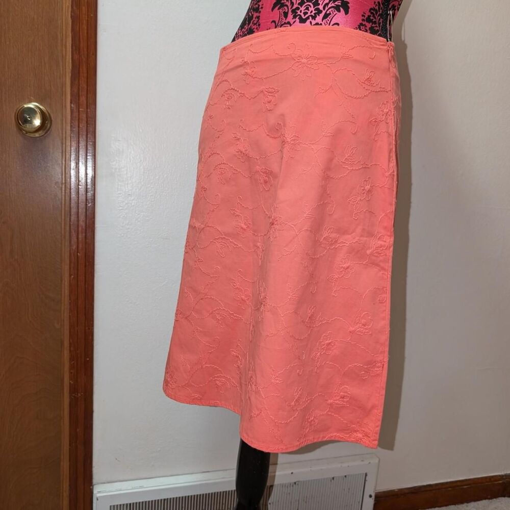 St johns bay coral floral embroidered Skirt